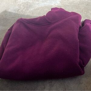 Just Be Deep Purple Fleece Top
